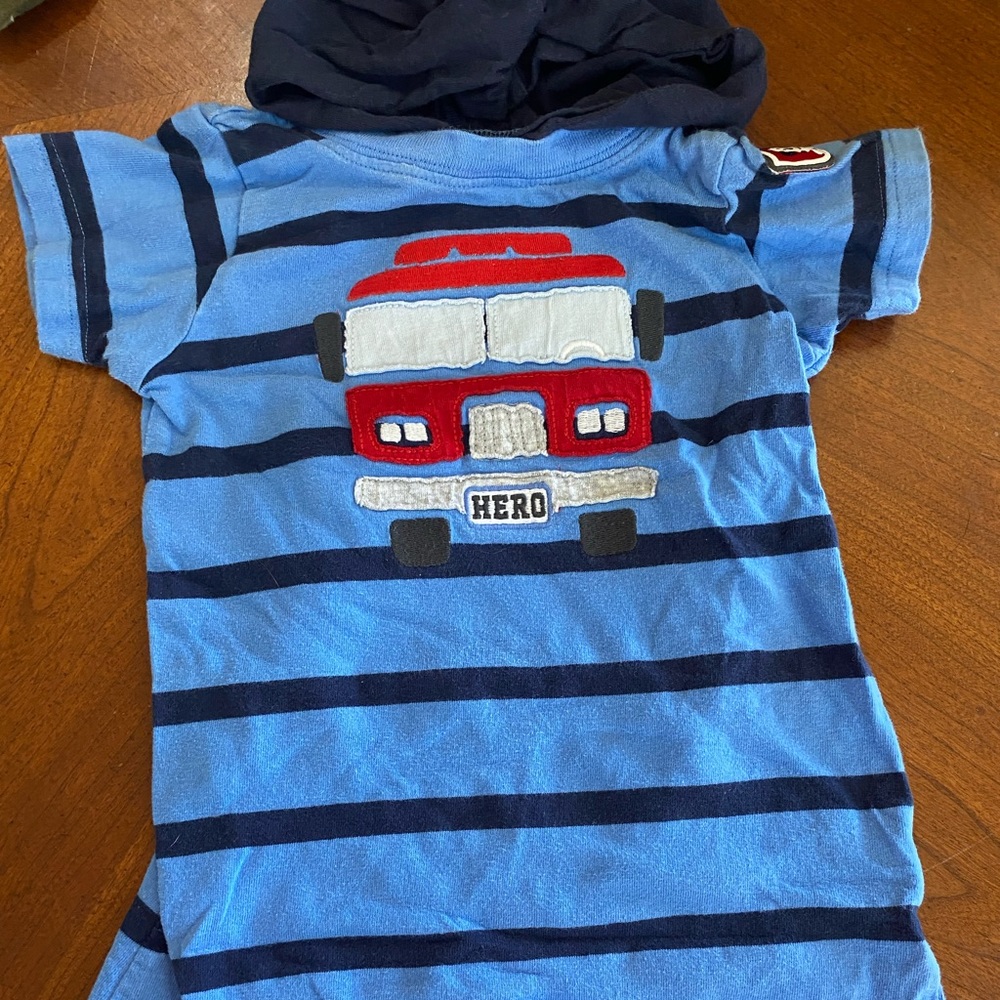 Fire truck romper
